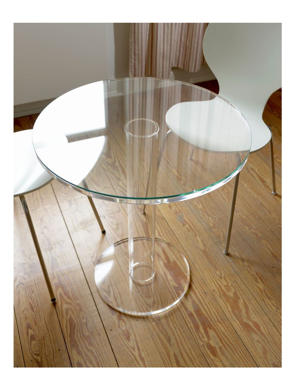 Runder Acrylglas-Esstisch - Möbel-Glanz